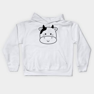 Head of Cow for Boy Girl Men Women - Cows Head Kids Hoodie